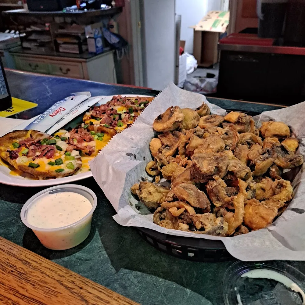 Deep Fried Mushrooms and Potato Skins